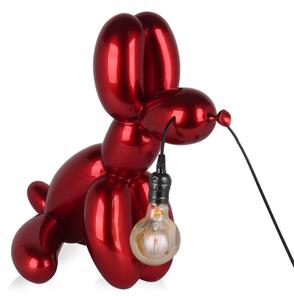 Dizajn dekor lampa DOG POP ART red