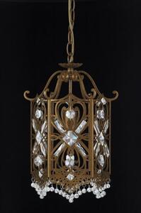 Retro závesná lampa luster bronz