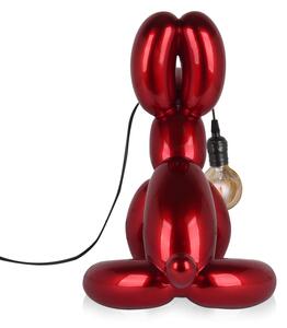 Dizajn dekor lampa DOG POP ART red