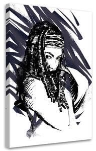 Obraz na plátne The Walking Dead, Michonne - Nikita Abakumov Rozmery: 40 x 60 cm