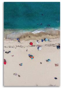 Obraz na plátne Pohľad na pláž z vtáčej perspektívy - Nikita Abakumov Rozmery: 40 x 60 cm