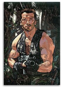 Obraz na plátne Predátor, Arnold Schwarzenegger - Nikita Abakumov Rozmery: 40 x 60 cm