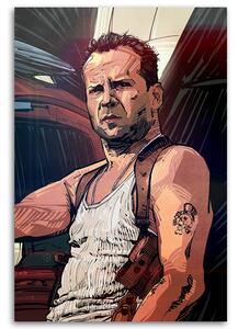 Obraz na plátne John McClane fiktívna postava - Nikita Abakumov Rozmery: 40 x 60 cm