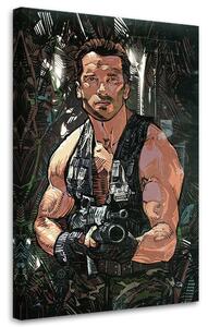 Obraz na plátne Predátor, Arnold Schwarzenegger - Nikita Abakumov Rozmery: 40 x 60 cm