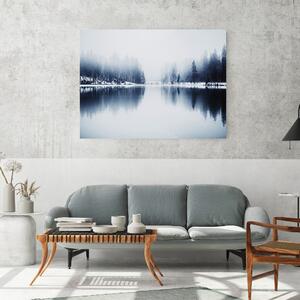 Obraz na plátne Jazero v zime - Nikita Abakumov Rozmery: 60 x 40 cm