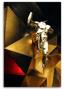 Obraz na plátne Moderná zlatá postava - Gab Fernando Rozmery: 40 x 60 cm