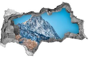 Diera 3D v stene nálepka Tatra mountains giewont