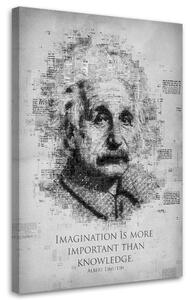 Obraz na plátne Vedec Albert Einstein - Gab Fernando Rozmery: 40 x 60 cm