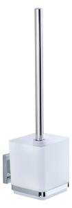 WENKO WC kefa BEZ VŔTANIA VacuumLoc QUADRO transparentná 37x10x13 cm