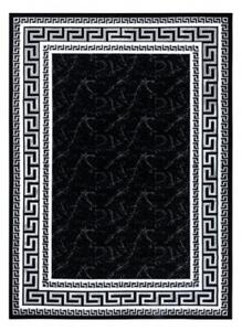 Koberec GLOSS 2813 87 styl, greek - čierny, sivý