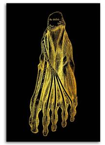 Obraz na plátne Zlatá anatómia, chodidlo - Gab Fernando Rozmery: 40 x 60 cm