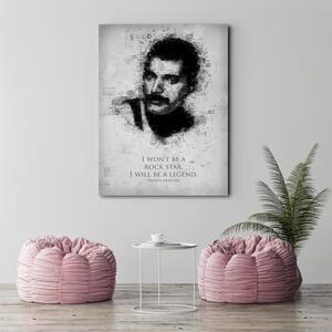 Obraz na plátne Freddie Mercury - Gab Fernando Rozmery: 40 x 60 cm
