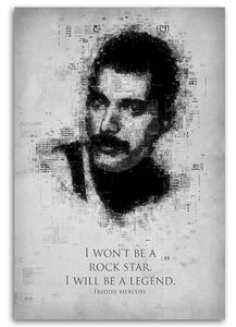 Obraz na plátne Freddie Mercury - Gab Fernando Rozmery: 40 x 60 cm