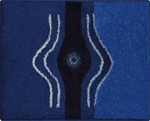 GRUND Kúpeľňový koberec CRYSTAL LIGHT námornícka modrá Rozmer: 50x60 cm s výrezom pre WC