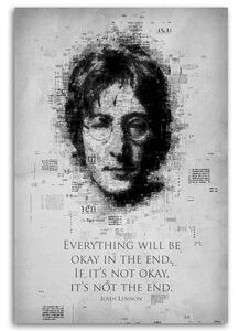 Obraz na plátne John Lennon - Gab Fernando Rozmery: 40 x 60 cm