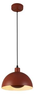 Závesné svietidlo Mars, tmavo oranžové, Ø 25 cm, oceľ