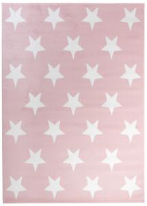 Detský koberec PINKY L896A Stars ružový