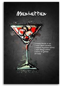 Obraz na plátne Kokteil Manhattan - Gab Fernando Rozmery: 40 x 60 cm