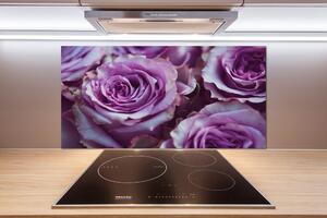 Panel do kuchyne Fialové ruže pl-pksh-100x50-f-106010688