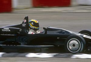 Fotografia Rickard Rydell in a Toyota racing in a Formula Two race