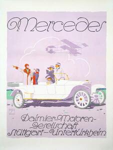 Fotografia Poster Mercedes, 1912, Hohlwein, Ludwig