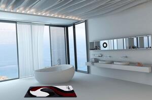 GRUND Kúpeľňový koberec Colani 7B sivý a biely Rozmer: 60x60 cm