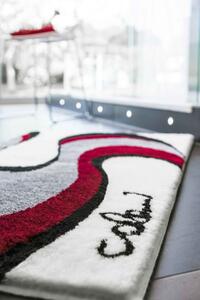 GRUND Kúpeľňový koberec Colani 11 bielo-červený Rozmer: 60x100 cm
