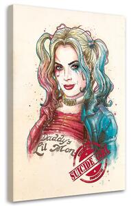 Obraz na plátne Harley Quinn fiktívna postava - Saqman Rozmery: 40 x 60 cm