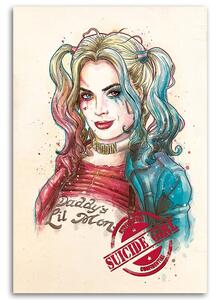 Obraz na plátne Harley Quinn fiktívna postava - Saqman Rozmery: 40 x 60 cm
