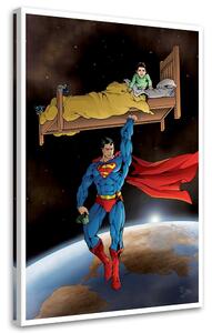 Obraz na plátne Superman zachráni dieťa - Saqman Rozmery: 40 x 60 cm