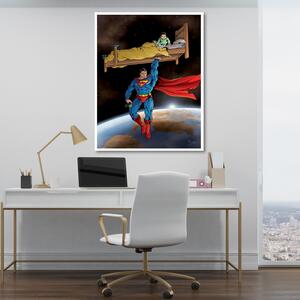 Obraz na plátne Superman zachráni dieťa - Saqman Rozmery: 40 x 60 cm