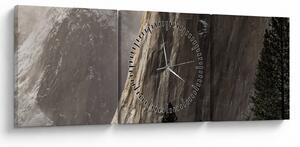 Obraz z údolia Yosemite národnej parku, USA (s hodinami) (90x30 cm)
