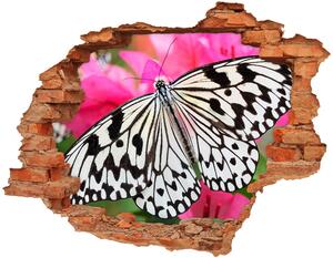 Samolepiaca nálepka Motýľ na kvetine nd-c-111962748