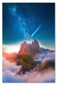Obraz na plátne Kométa nad horami - Rokibul Hasan Rozmery: 40 x 60 cm