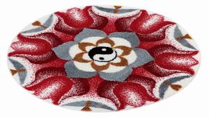 GRUND Mandala koberec HARMONY PROTICLADES červená Rozmer: ø 60 cm