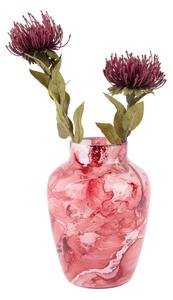 Svetločervená sklenená váza Blended – PT LIVING