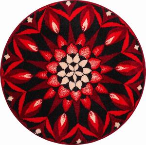 GRUND Mandala koberec KNOWLEDGE červená Rozmer: ø 80 cm