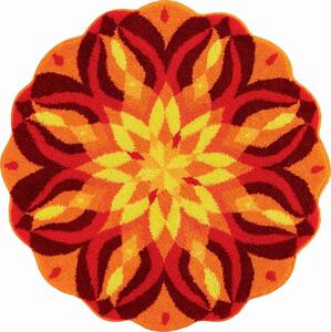 GRUND Mandala koberec SEBEREALIZÁCIA oranžová Rozmer: ø 100 cm