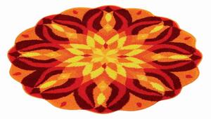 GRUND Mandala koberec SEBEREALIZÁCIA oranžová Rozmer: ø 80 cm
