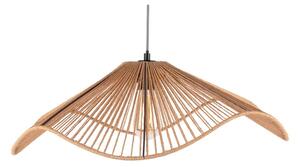 Závesné svietidlo v zlatej farbe s tienidlom z papierového výpletu ø 62 cm Sombra – Leitmotiv