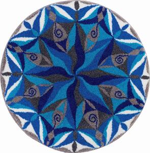 GRUND Mandala koberec FLOWER modrý Rozmer: ø 100 cm