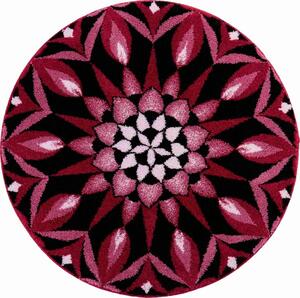 GRUND Mandala koberec POWER OF THE MOMENT bordová Rozmer: ø 80 cm