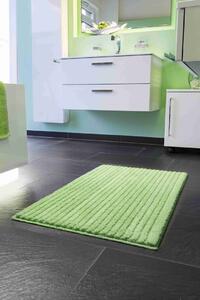GRUND Kúpeľňový koberček RIFFLE zelený Rozmer: 60x100 cm