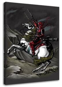 Obraz na plátne Deadpool, na koni - DDJVigo Rozmery: 40 x 60 cm