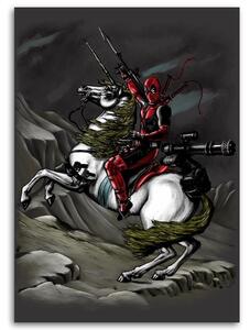 Obraz na plátne Deadpool, na koni - DDJVigo Rozmery: 40 x 60 cm