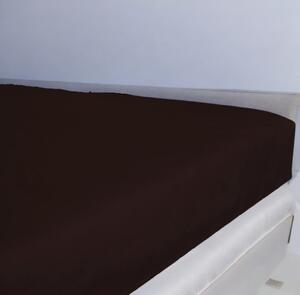 Jersey plachta Didatex - DARK BROWN 23 Rozmer: 90x200 cm