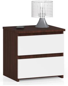 Nočný stolík CL2 2SZ CLP wenge / biely