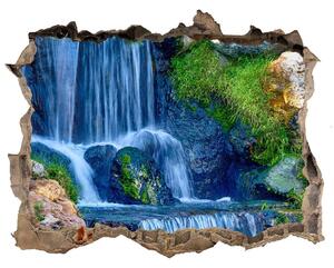 Díra 3D ve zdi nálepka Tehla vodopád nd-k-121317057