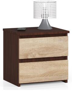 Nočný stolík CL2 2SZ CLP wenge / sonoma