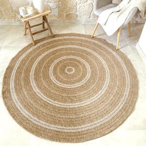 Koberec Terra 8863 biely kruh